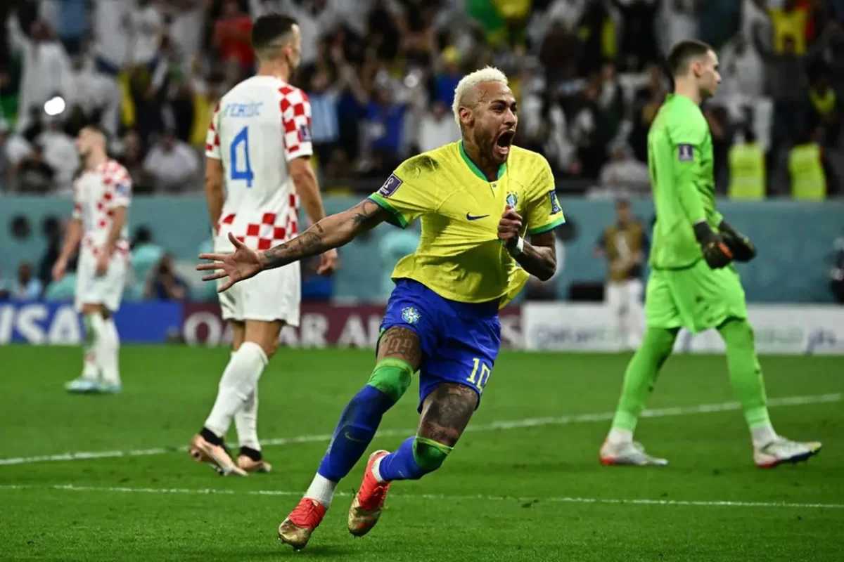 Eliminação da seleção brasileira Copa do Mundo 2022 - Gol de Neymar